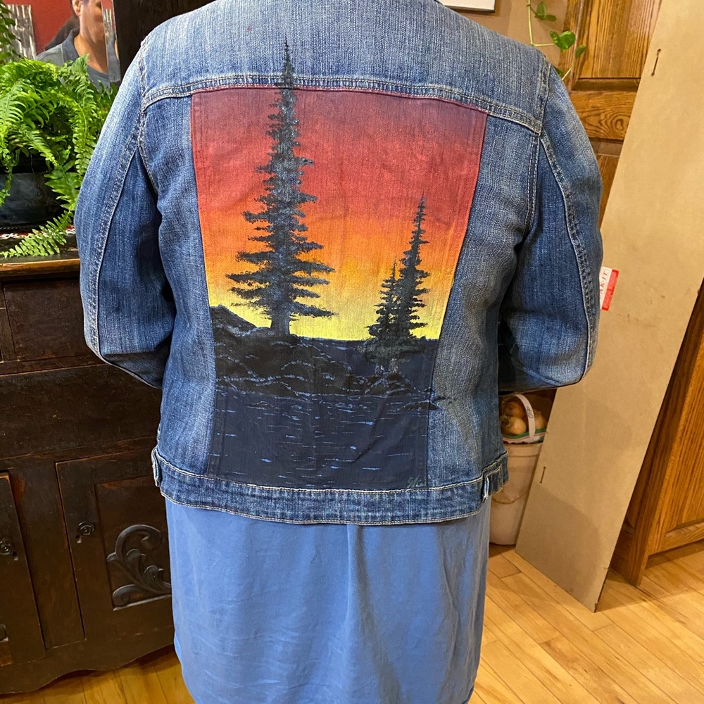 Hand Painted Jean Jacket!